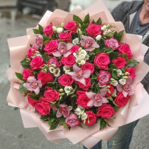 Букет (B 7) из Букеты, Круглые, Розы - Интернет магазин цветов ЭДЕМ в Хабаровске