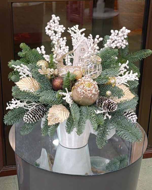 Новогодняя композиция (НГ11) из Новый год - Интернет магазин цветов ЭДЕМ в Хабаровске