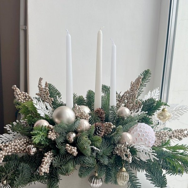 Новогодняя композиция (НГ9) из Новый год - Интернет магазин цветов ЭДЕМ в Хабаровске