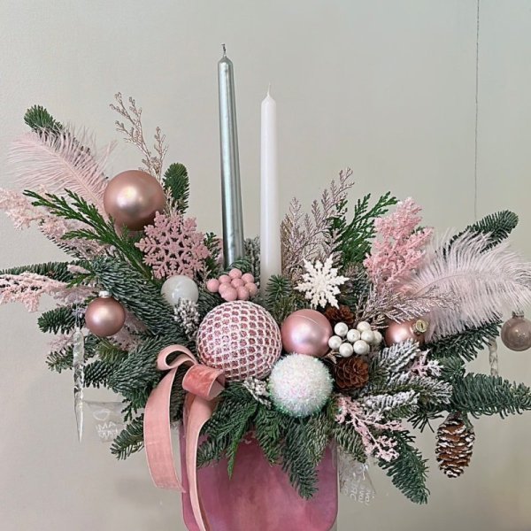 Новогодняя композиция (НГ8) из Новый год - Интернет магазин цветов ЭДЕМ в Хабаровске