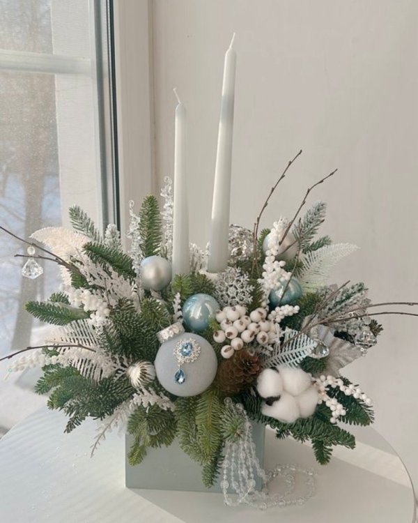 Новогодняя композиция (Нг06) из Новый год - Интернет магазин цветов ЭДЕМ в Хабаровске