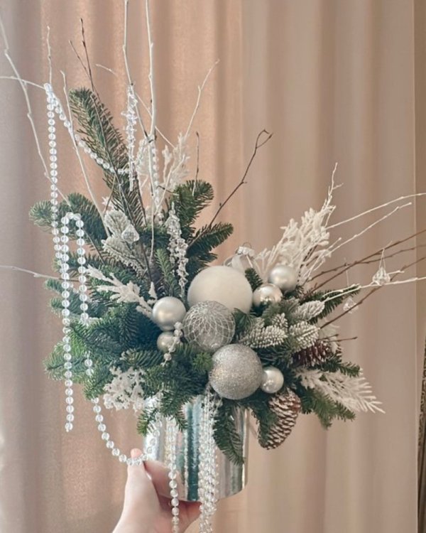 Новогодняя композиция (Нг011) из Новый год - Интернет магазин цветов ЭДЕМ в Хабаровске