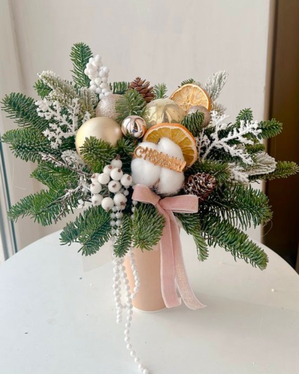 Новогодняя композиция (Нг13) из Новый год - Интернет магазин цветов ЭДЕМ в Хабаровске