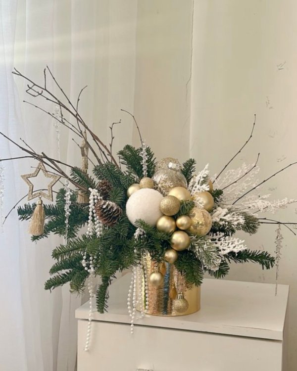 Новогодняя композиция (Нг15) из Новый год - Интернет магазин цветов ЭДЕМ в Хабаровске